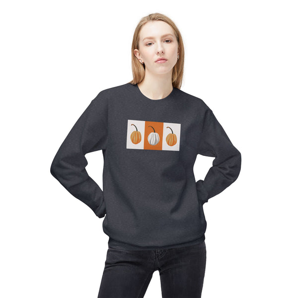 Autumn Harvest Pumpkin Sweatshirt, Cozy Fall Crewneck, Unisex Fleece Sweatshirt, Perfect for Thanksgiving, Seasonal Wardrobe Essential