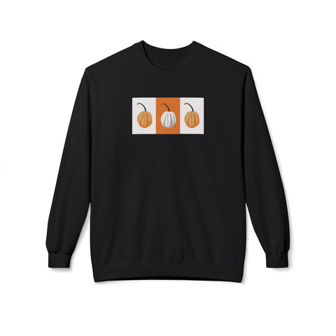 Autumn Harvest Pumpkin Sweatshirt, Cozy Fall Crewneck, Unisex Fleece Sweatshirt, Perfect for Thanksgiving, Seasonal Wardrobe Essential