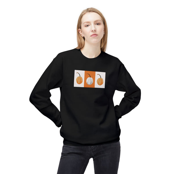 Autumn Harvest Pumpkin Sweatshirt, Cozy Fall Crewneck, Unisex Fleece Sweatshirt, Perfect for Thanksgiving, Seasonal Wardrobe Essential