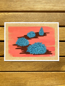 Blue Globosa Print