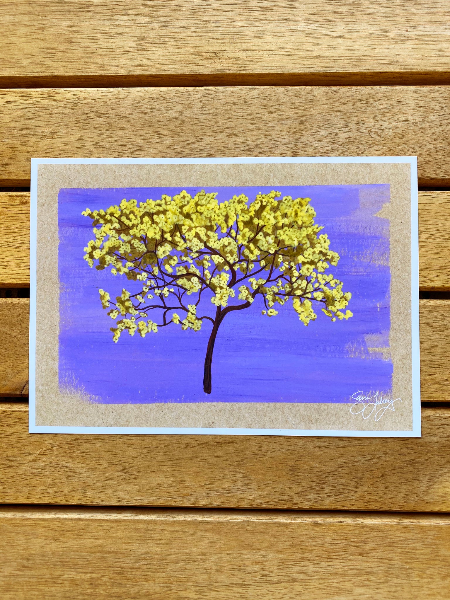 Golden Trumpet Tree Print